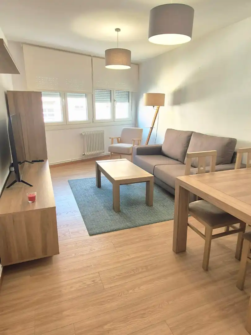 Sala de estar de Piso de alquiler en Santiago de Compostela  con Calefacción, Parquet y Trastero