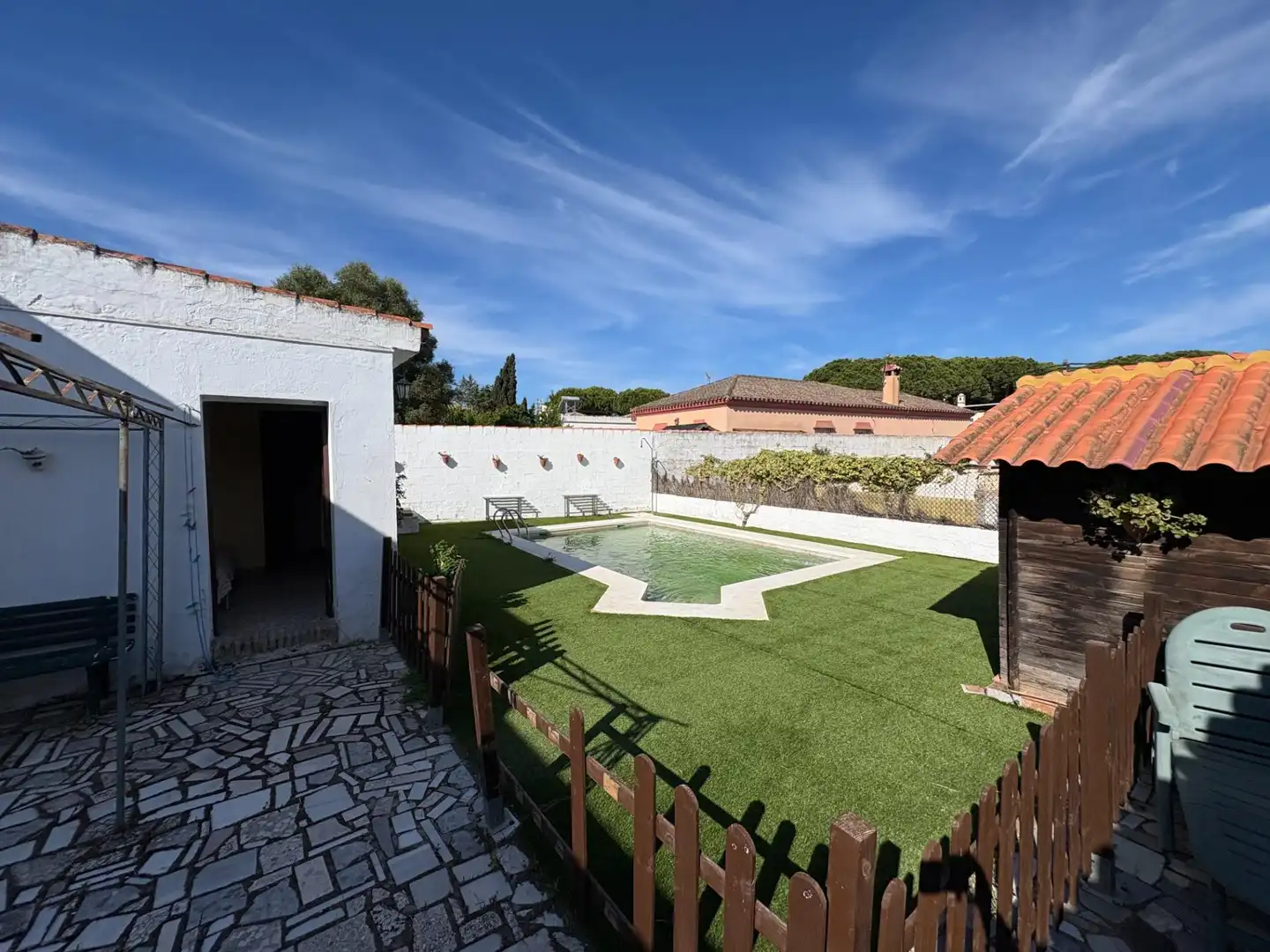 Jardí de Casa o xalet en venda en El Puerto de Santa María amb Jardí privat, Traster i Piscina