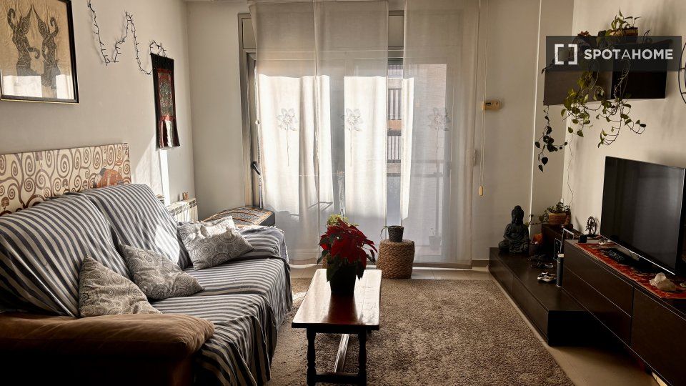 Sala d'estar de Pis de lloguer en Mataró amb Aire condicionat, Calefacció i Moblat