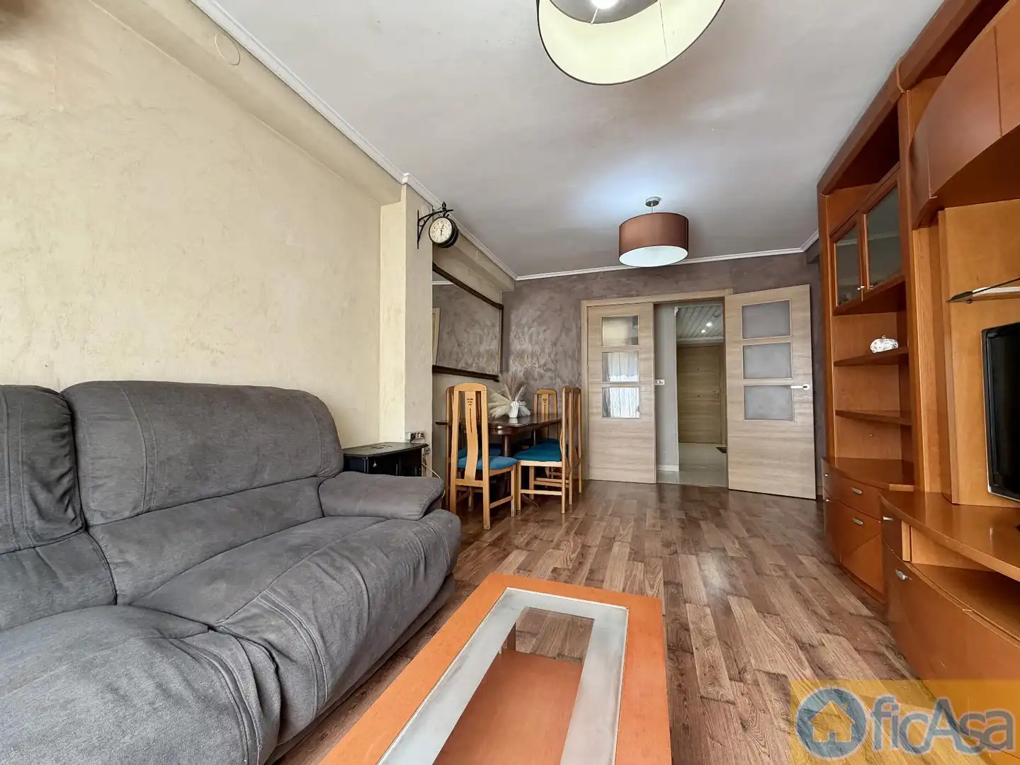 Living room of Flat for sale in Castellón de la Plana / Castelló de la Plana  with Air Conditioner, Parquet flooring and Balcony