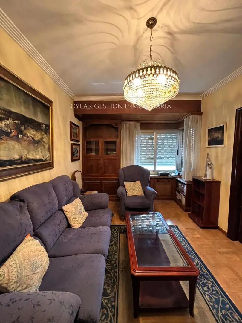Sala d'estar de Pis en venda en Salamanca amb Calefacció, Terrassa i Moblat