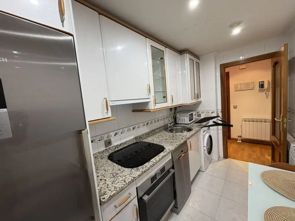 Kitchen of Flat for rent in Salamanca  with Heating, Furnished and Balcony