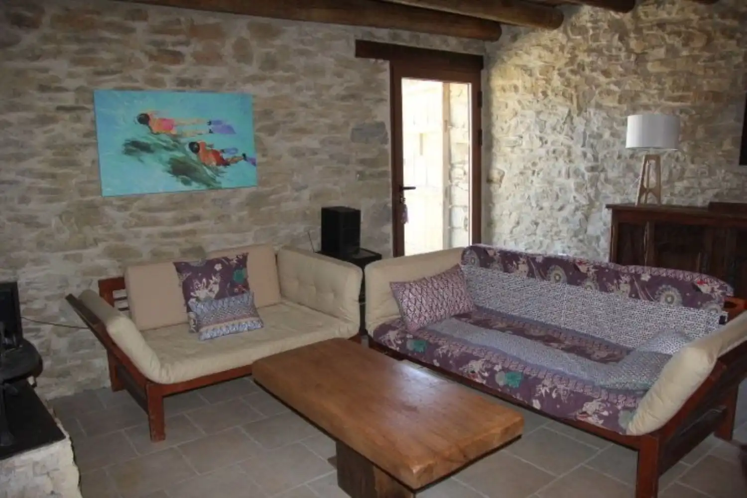 Living room of Houses for sale in Bierge  with Heating, Private garden and Storage room