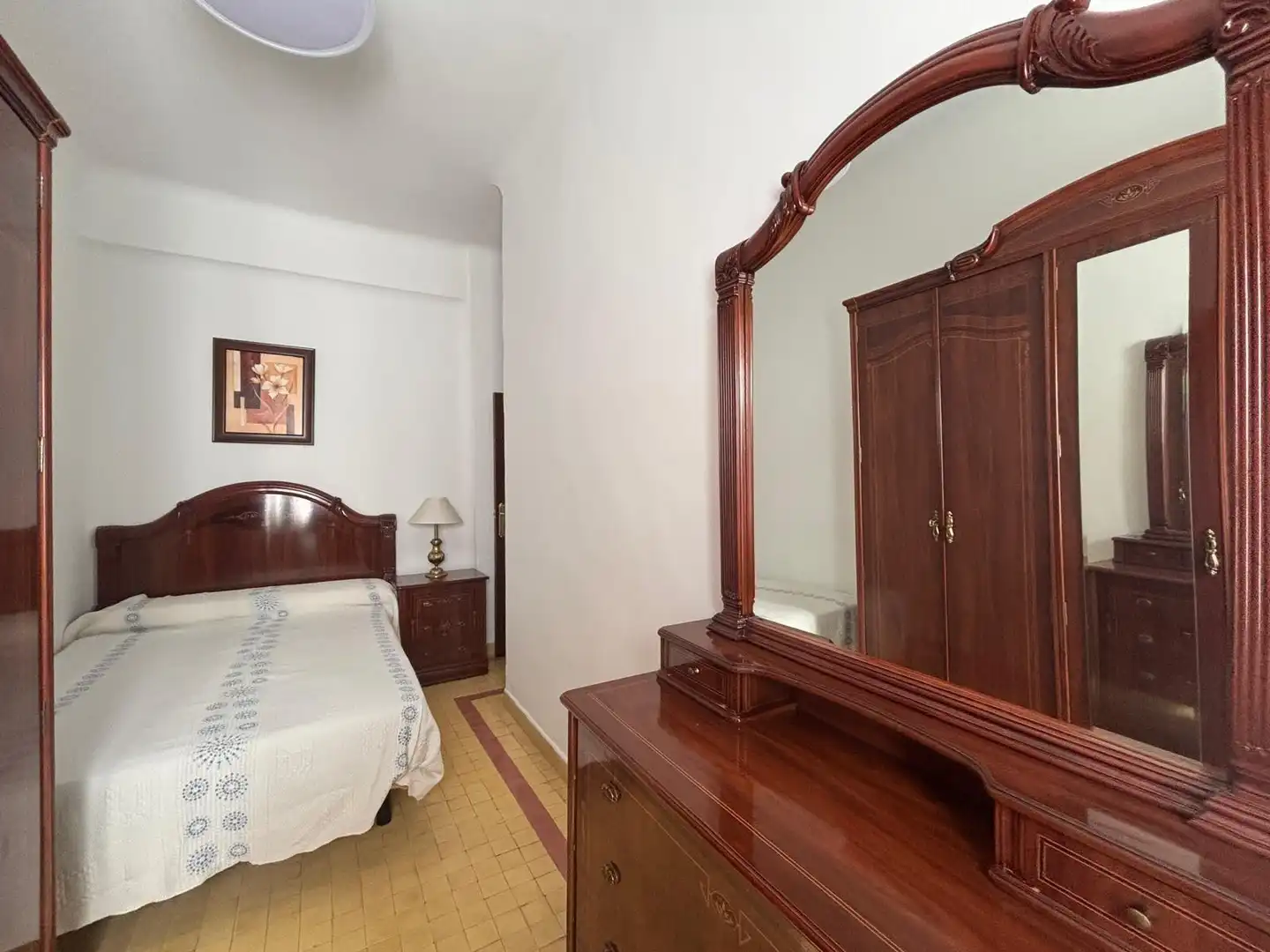 Bedroom of Flat for rent in Cáceres  with Air Conditioner, Furnished and Balcony