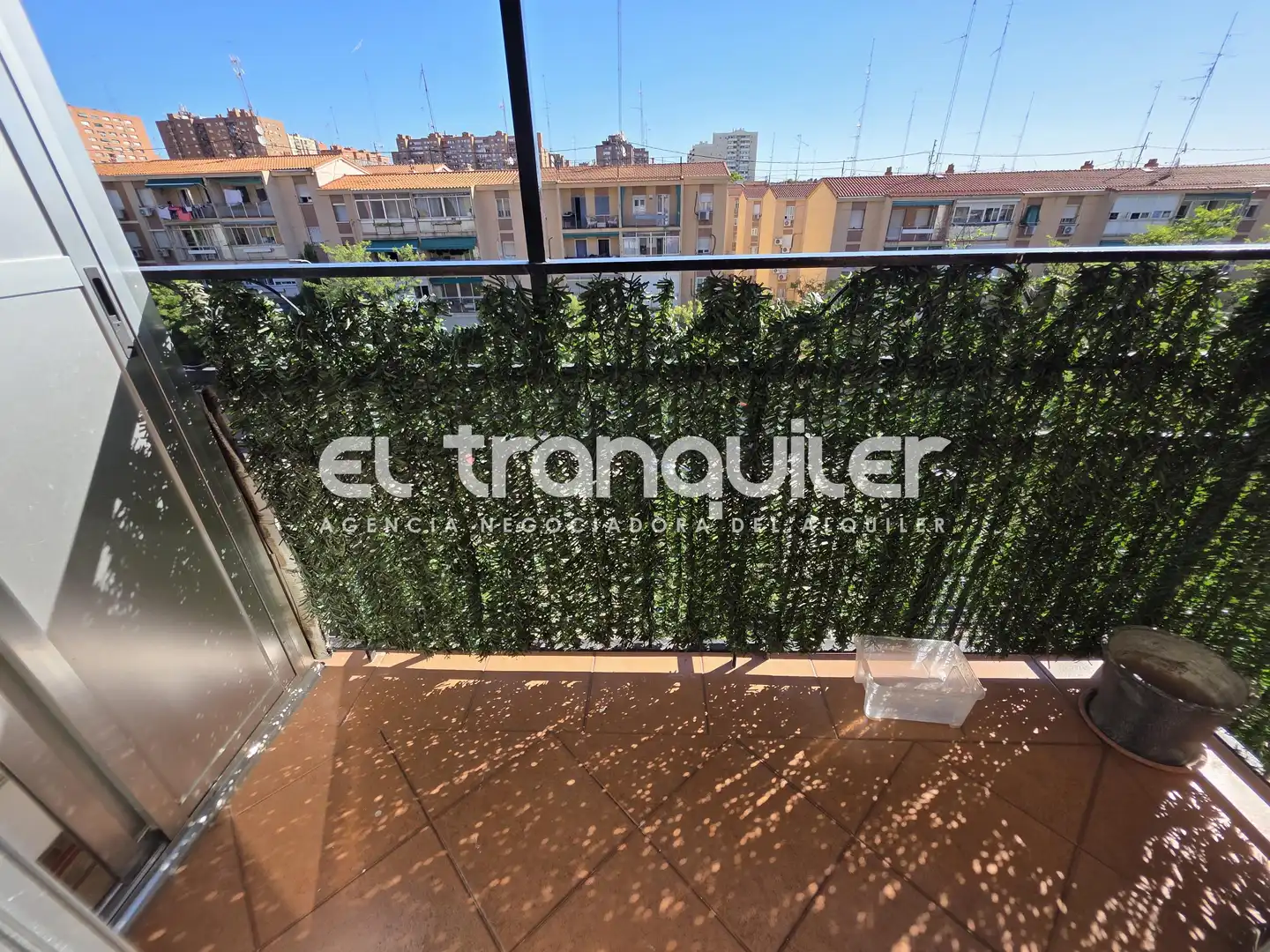 Balcony of Flat for rent in Madrid  with Air Conditioner, Parquet flooring and Terrace
