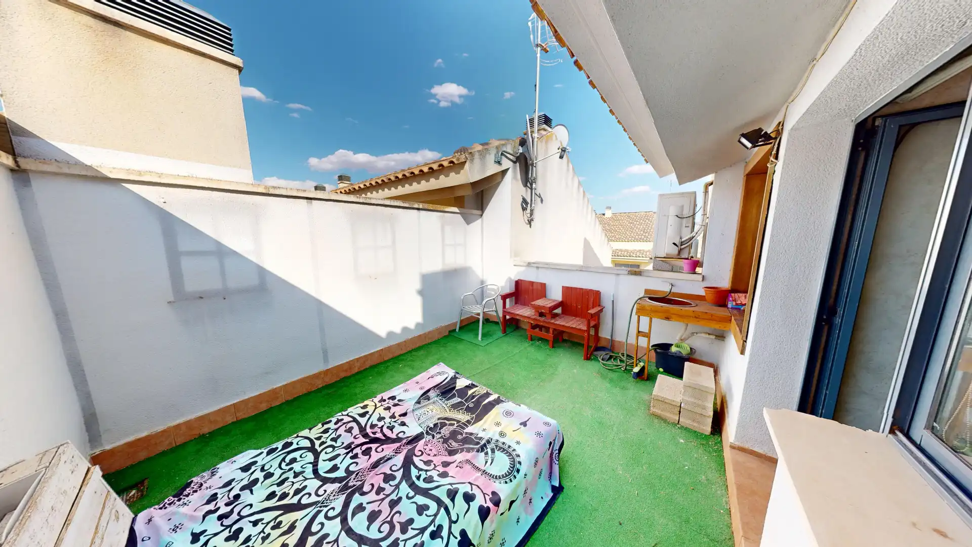 Terraza de Casa adosada en venta en Albacete con Aire acondicionado, Calefacción y Parquet