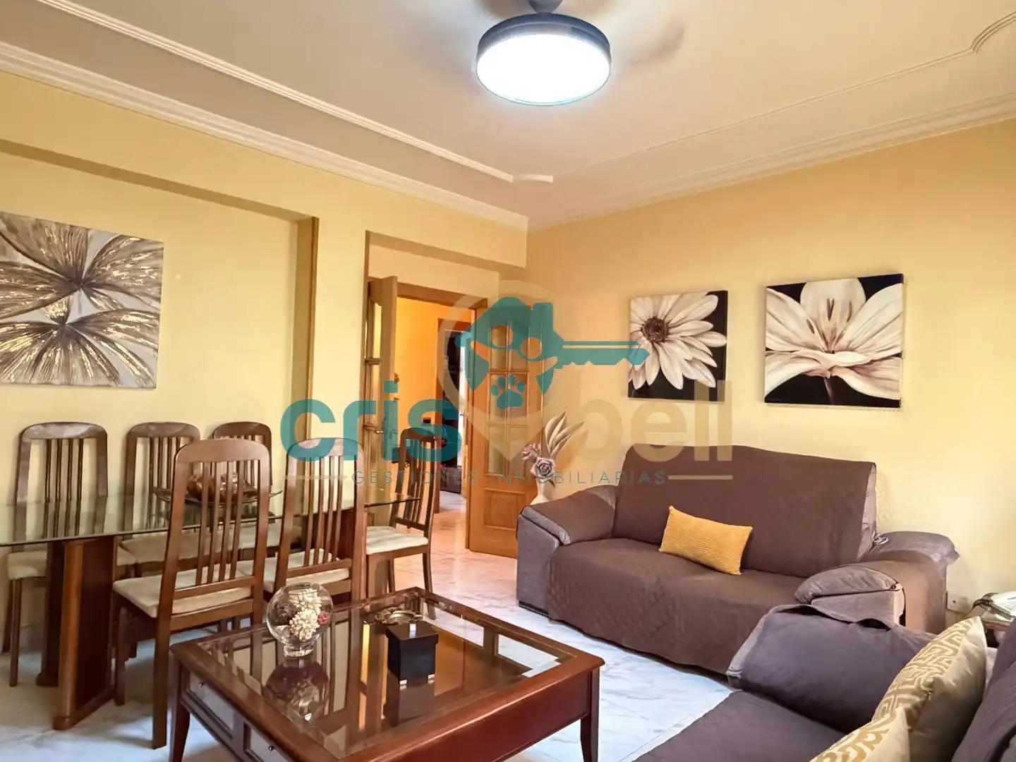 Living room of Flat for sale in Lorca  with Storage room, Furnished and Oven