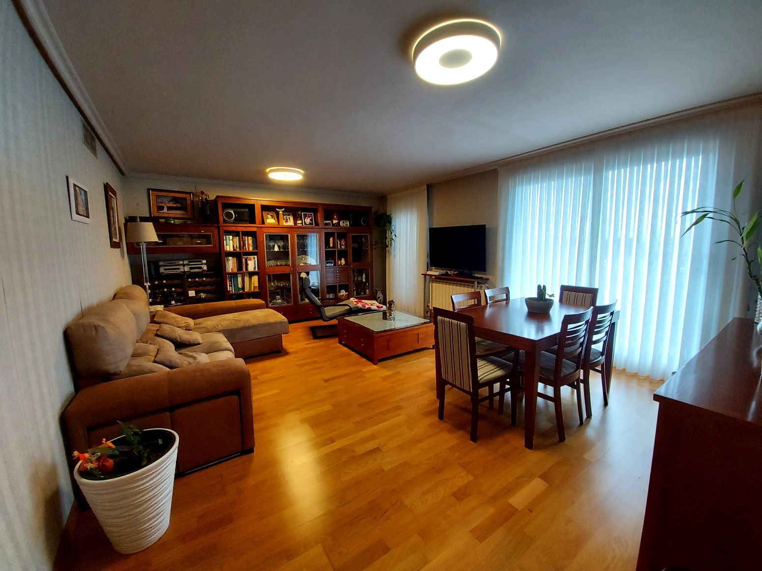 Living room of Flat for sale in  Logroño  with Heating, Parquet flooring and Terrace