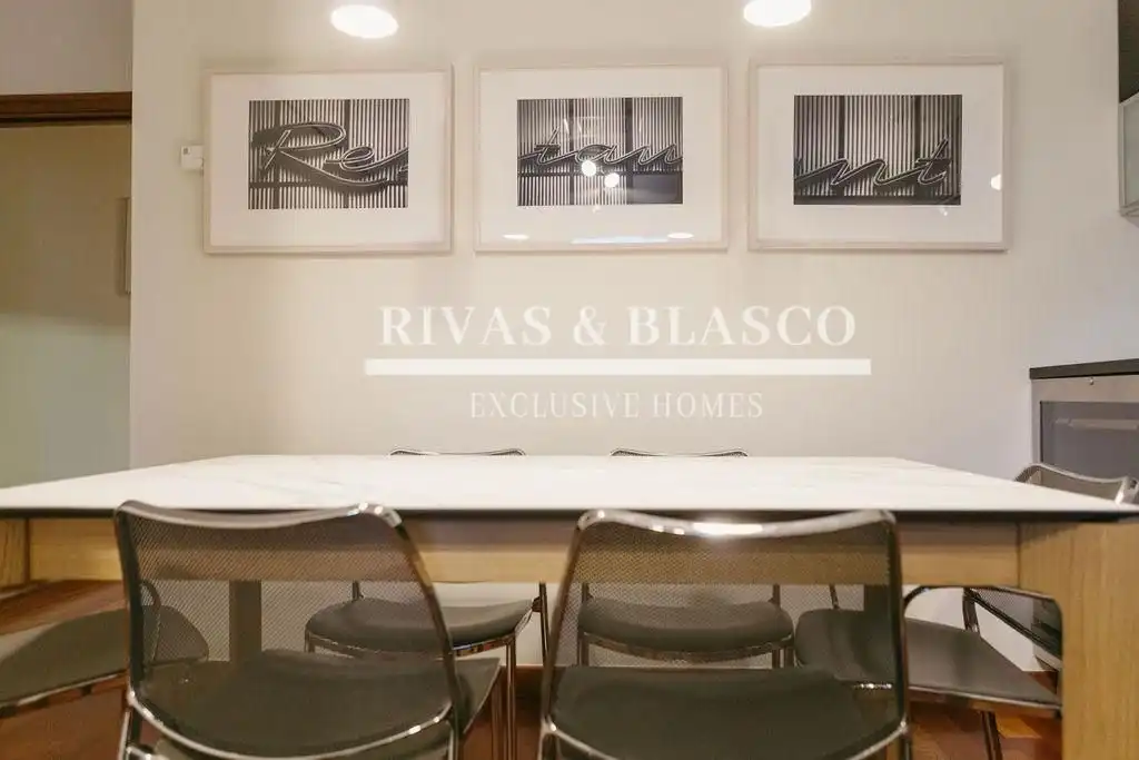 Menjador de Apartament de lloguer en Donostia - San Sebastián  amb Aire condicionat, Calefacció i Moblat