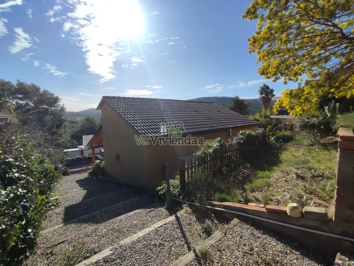 Vista exterior de Casa o xalet en venda en Begues amb Aire condicionat, Calefacció i Jardí privat