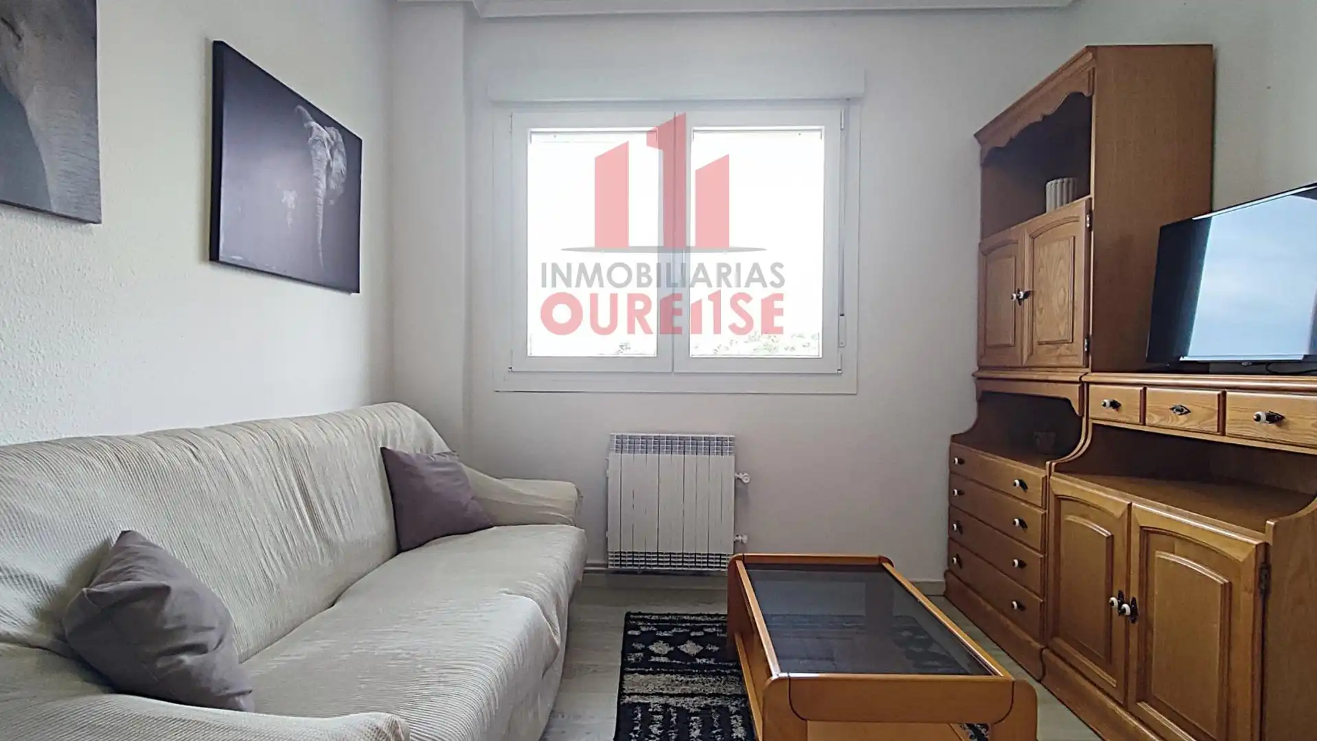 Schlafzimmer von Wohnung zur Miete in Ourense Capital  mit Heizung, Möbliert und Balkon