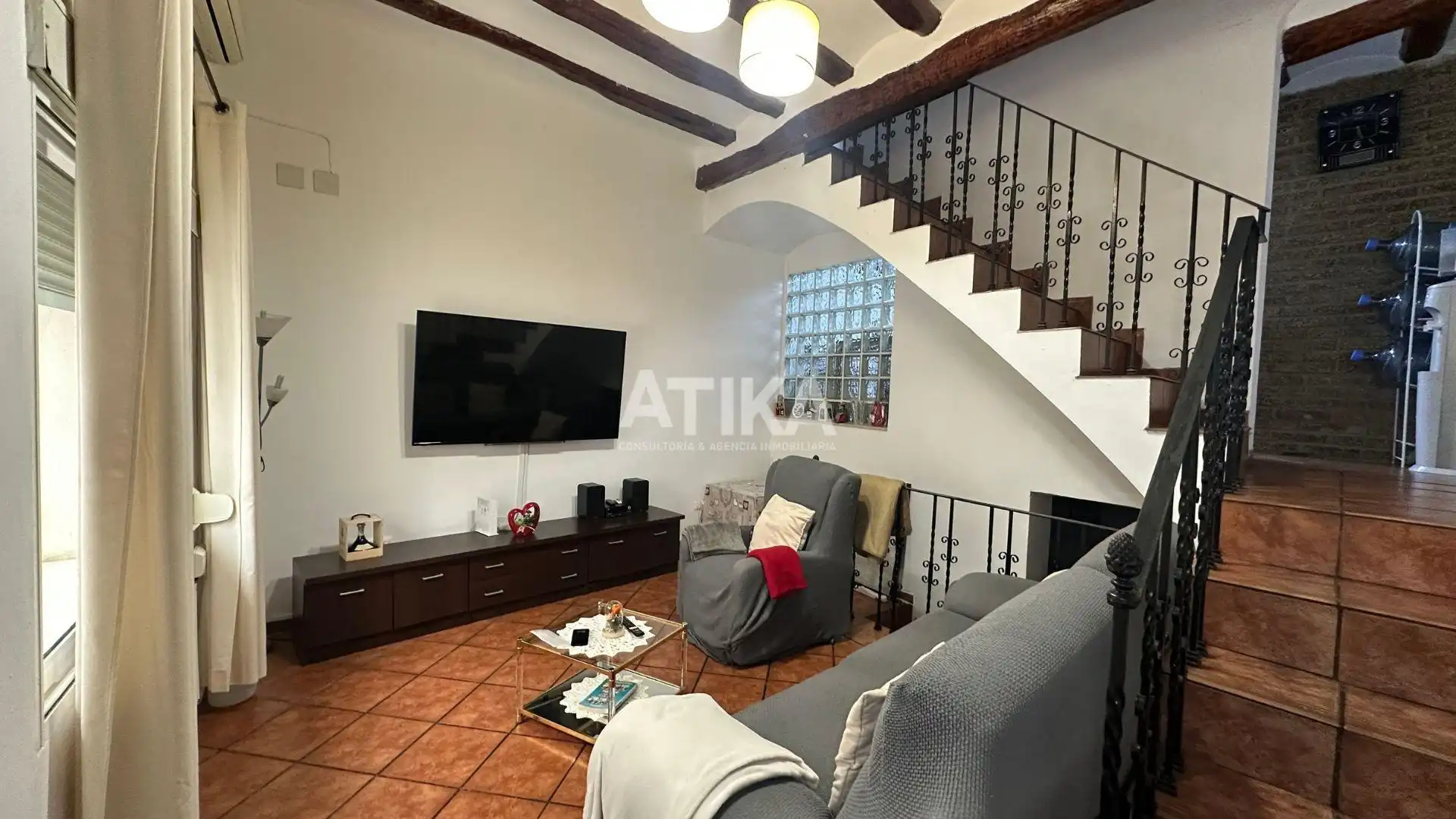 Sala de estar de Casa o chalet en venta en Ontinyent con Aire acondicionado, Calefacción y Amueblado