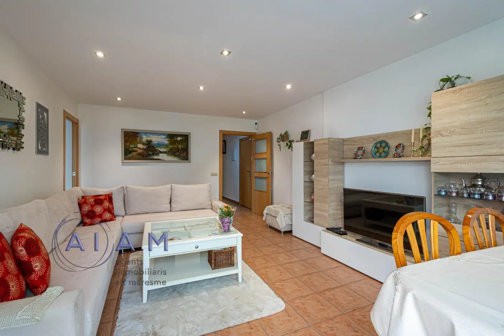 Sala de estar de Piso en venta en Pineda de Mar con Terraza y Balcón