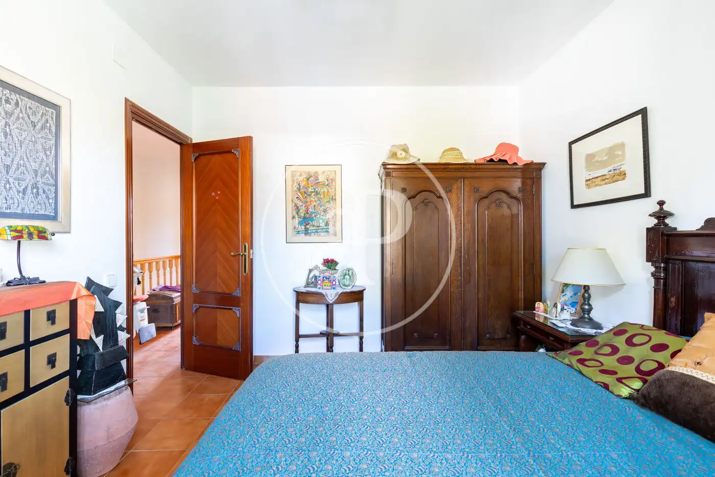 Dormitori de Casa adosada en venda en Cerdanyola del Vallès amb Aire condicionat, Calefacció i Jardí privat