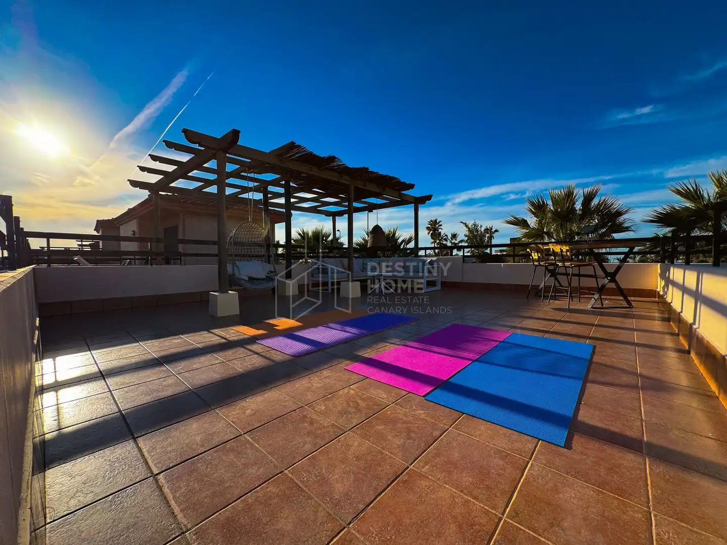 Terrassa de Casa adosada en venda en La Oliva amb Aire condicionat, Jardí privat i Terrassa