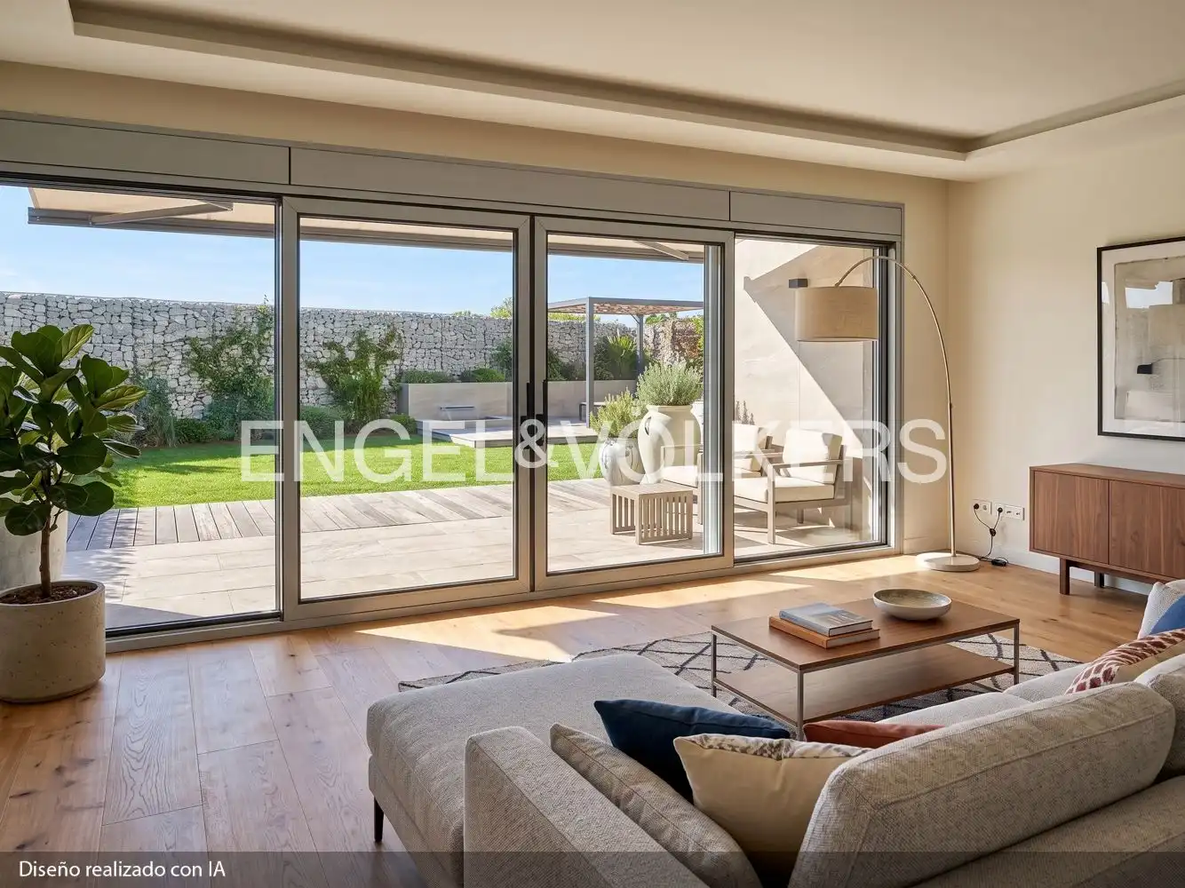 Living room of Houses for sale in Fuente del Fresno  with Air Conditioner, Heating and Private garden