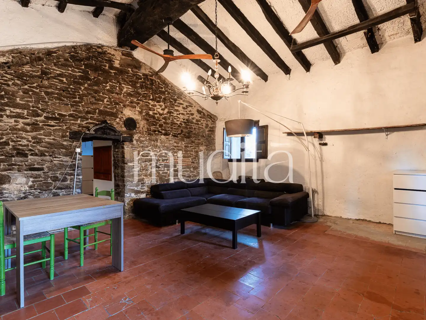 Sala d'estar de Finca rústica en venda en Tavertet amb Calefacció, Jardí privat i Terrassa