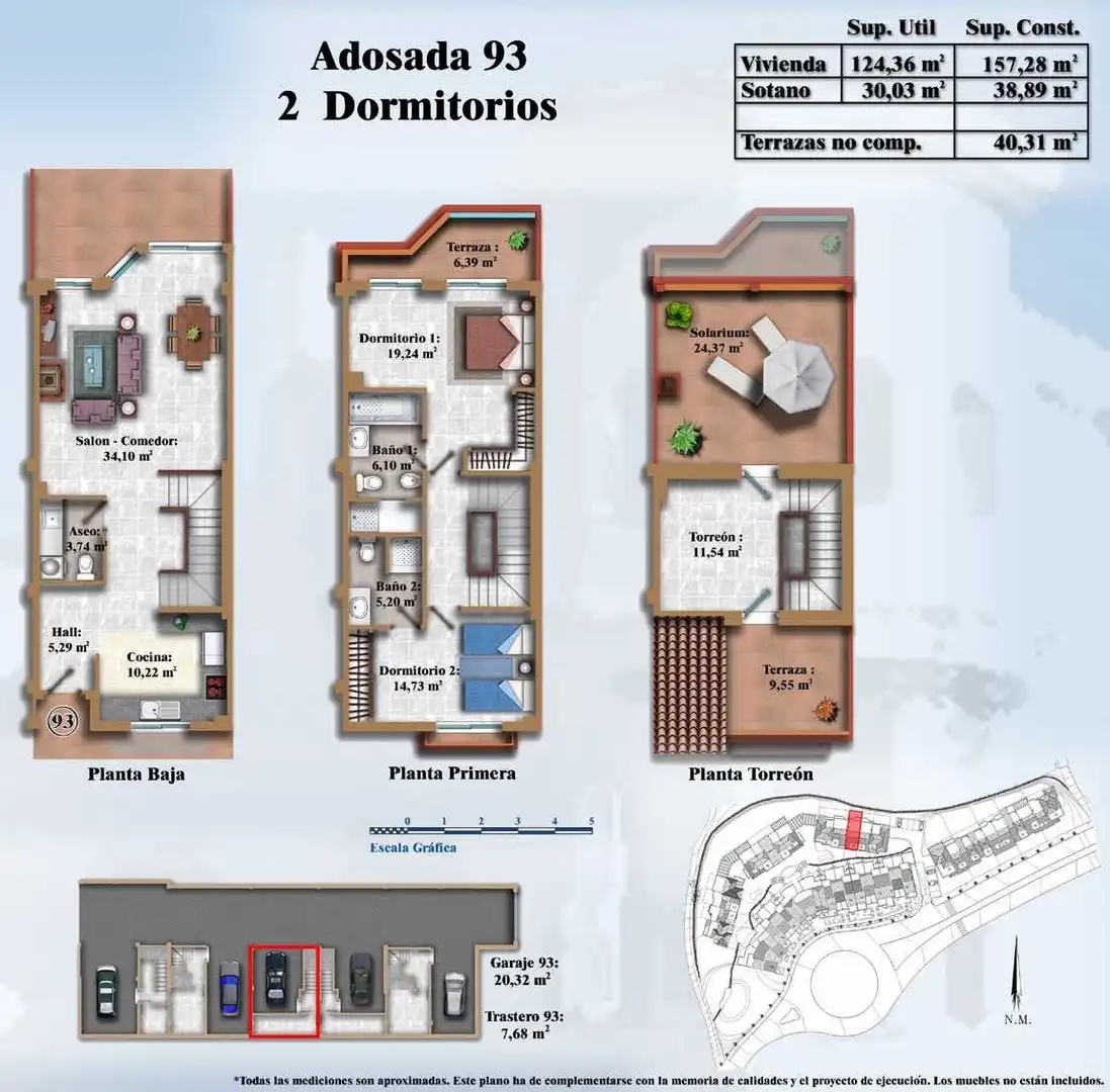 Casa adosada en venta en Buenavista - Lauro Golf