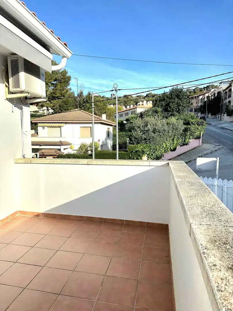 Balcony of Houses for sale in Calafell  with Private garden, Terrace and Swimming Pool