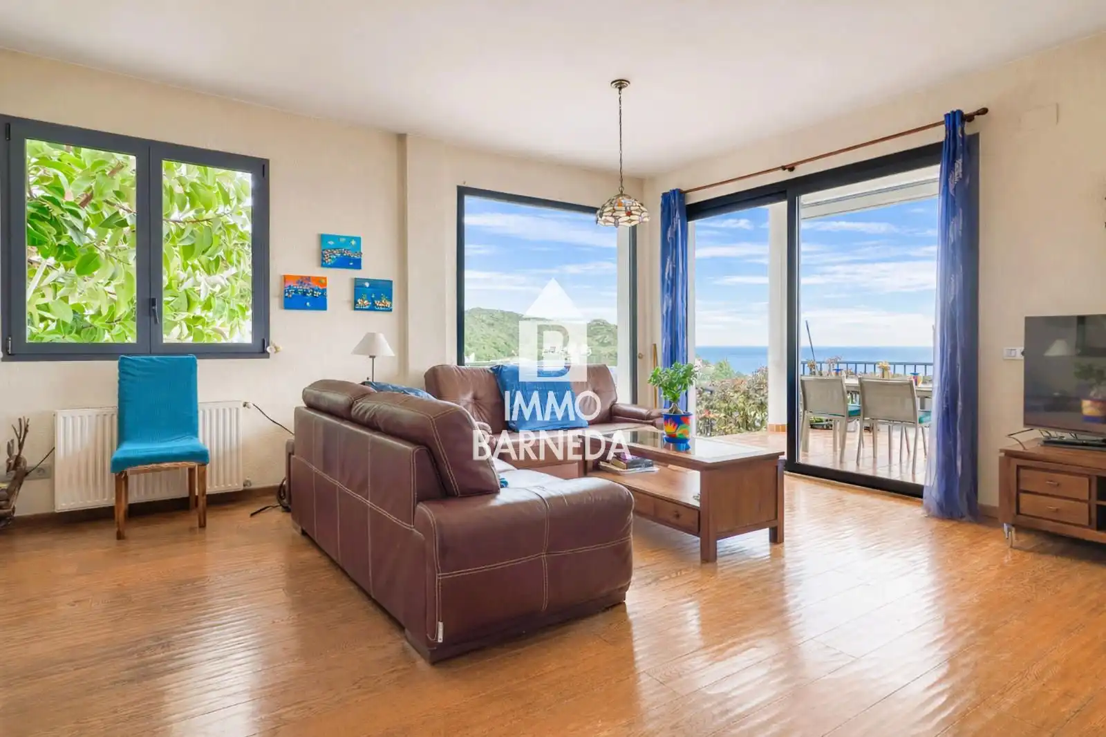 Sala de estar de Casa o chalet en venta en Roses con Calefacción, Jardín privado y Parquet