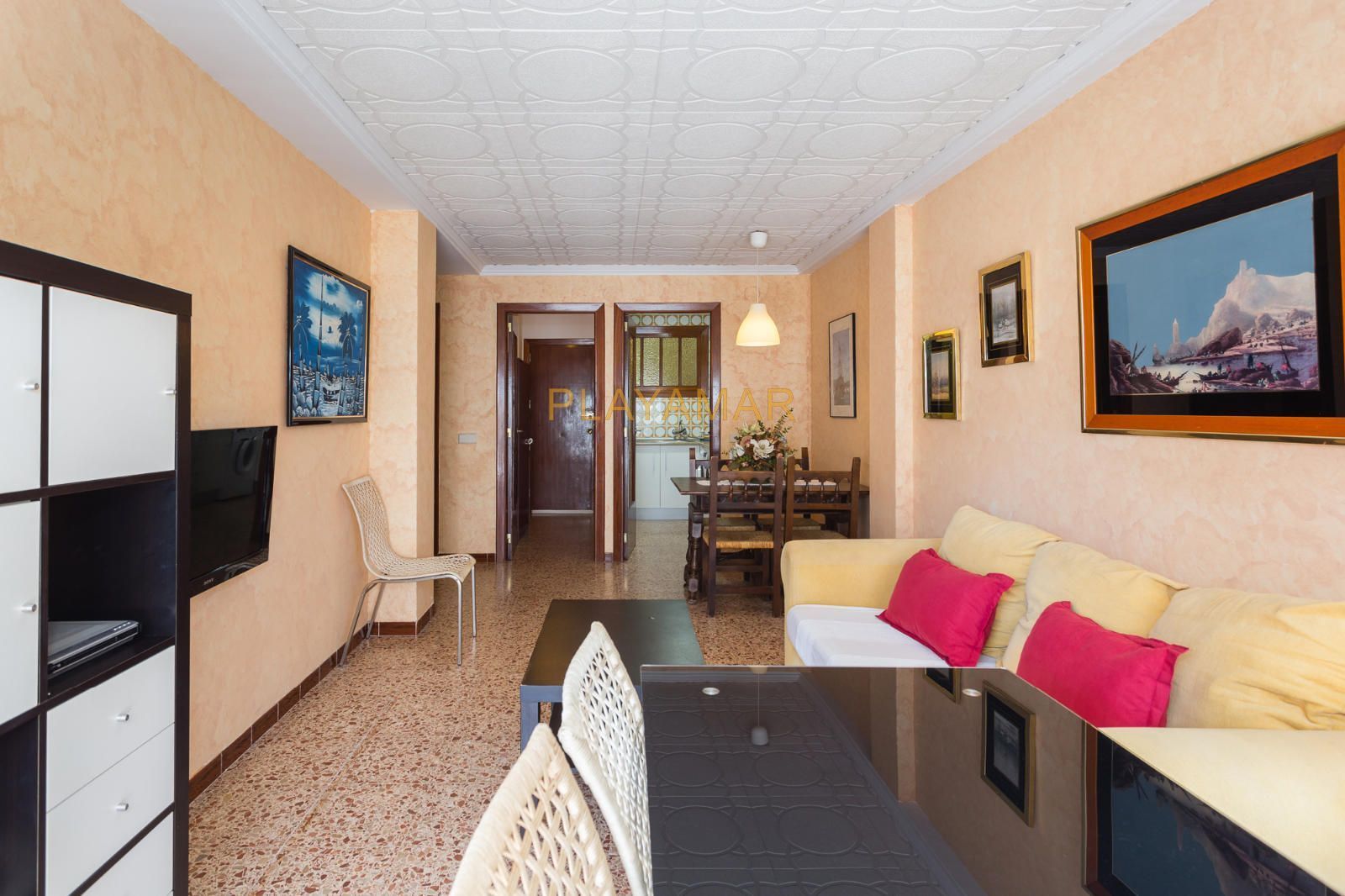 Sala de estar de Piso en venta en Cullera con Calefacción, Terraza y Piscina