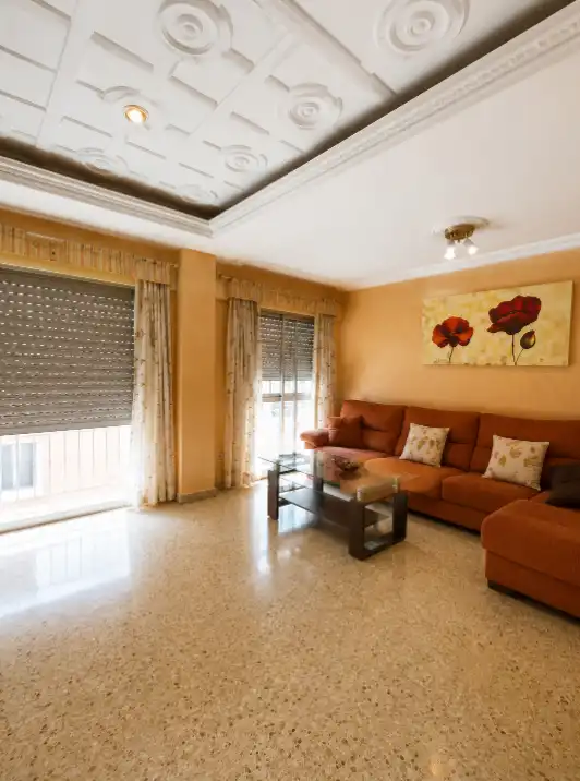 Living room of Flat for sale in Algemesí  with Furnished and Balcony