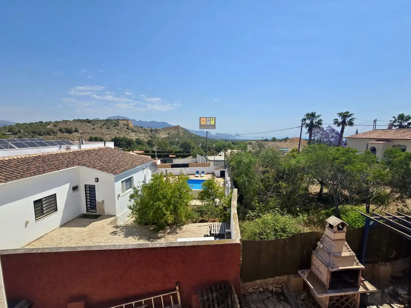 Vista exterior de Casa o chalet en venta en La Nucia con Aire acondicionado, Jardín privado y Terraza