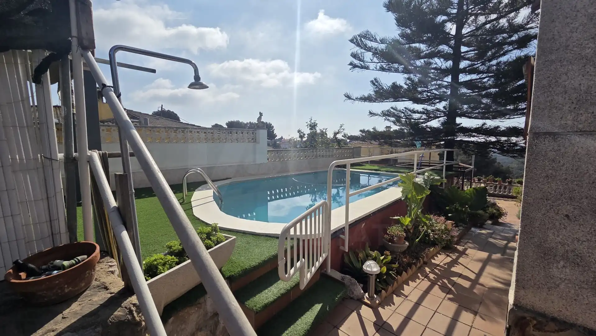 Swimming pool of Houses for sale in Bellvei  with Terrace and Swimming Pool