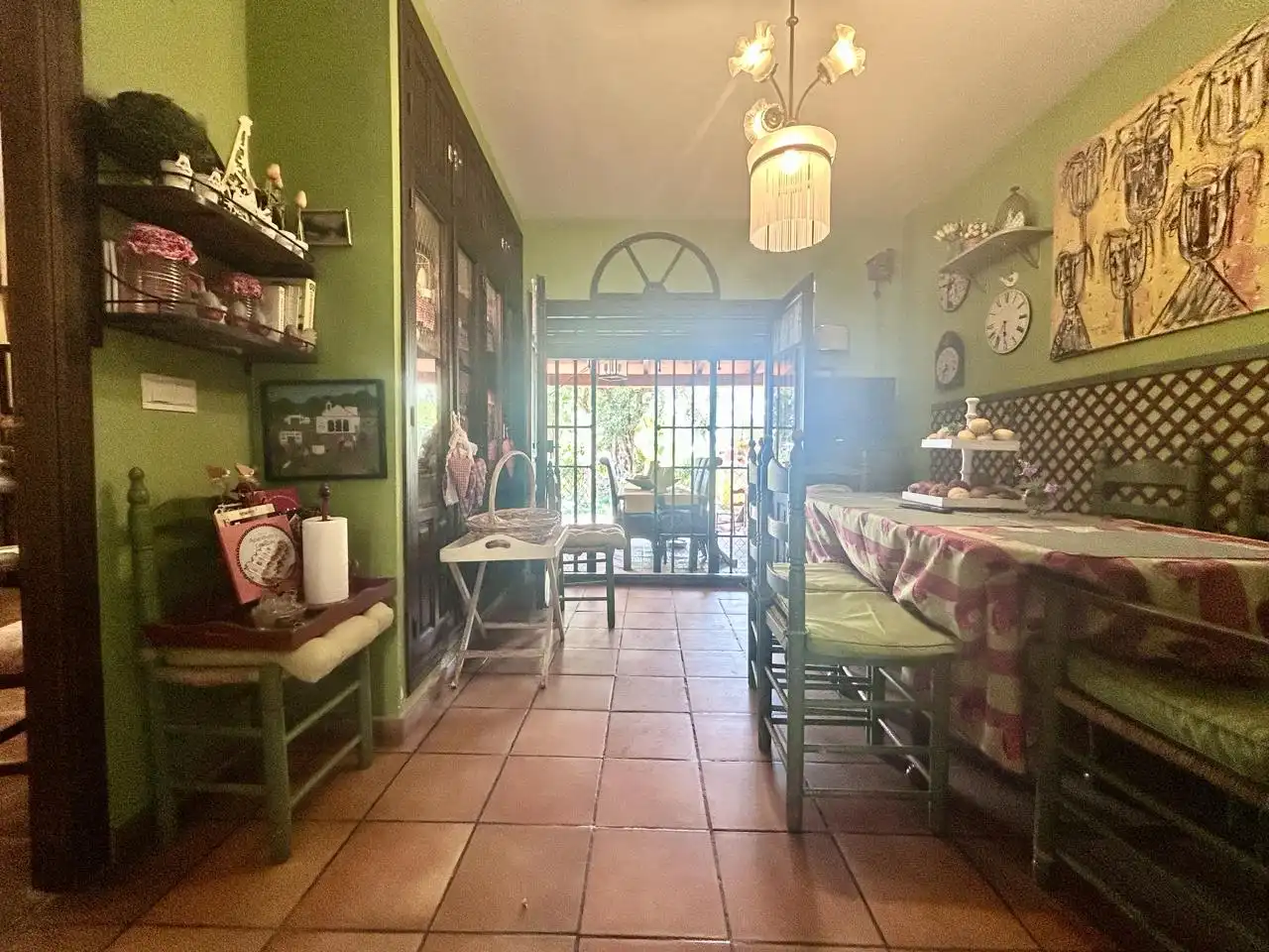Dining room of Houses for sale in Alicante / Alacant  with Air Conditioner, Private garden and Terrace