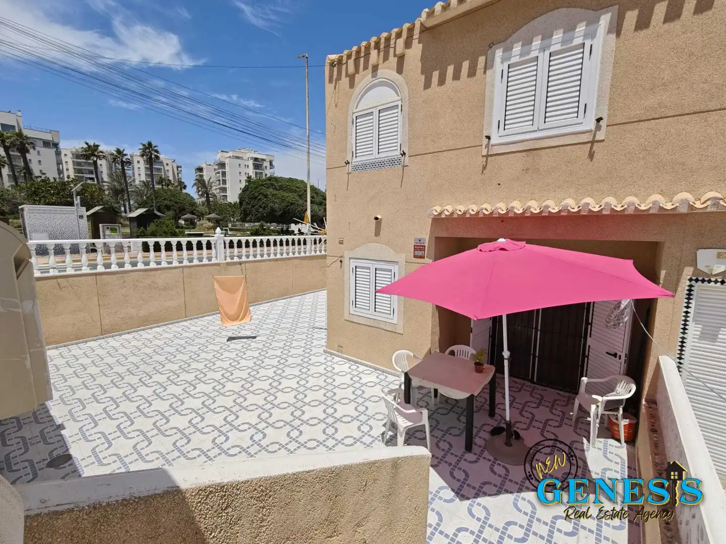 Balcony of Ground floor for sale in Torrevieja  with Air Conditioner, Private garden and Terrace