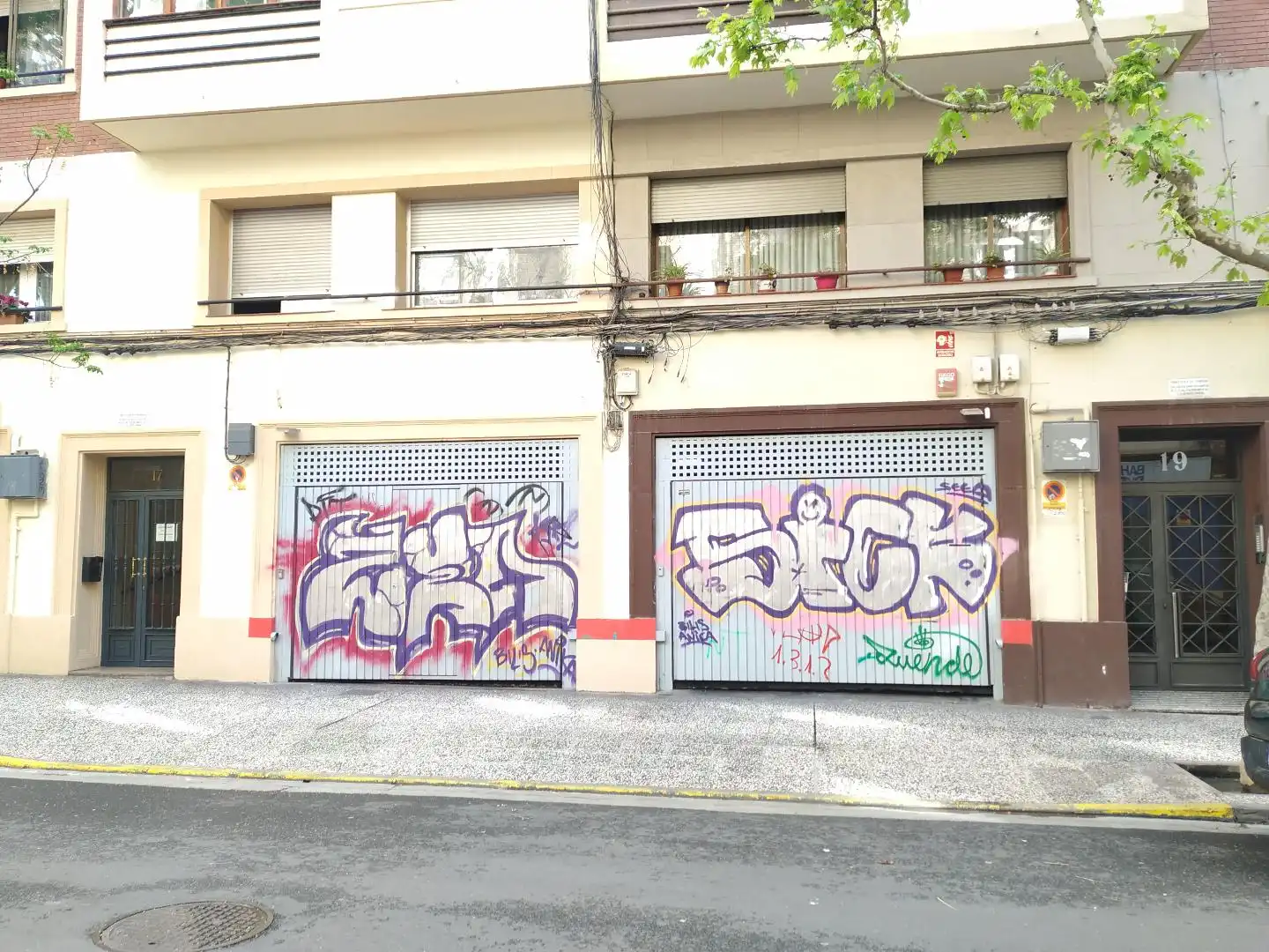 Vista exterior de Garaje en venta en Zaragoza