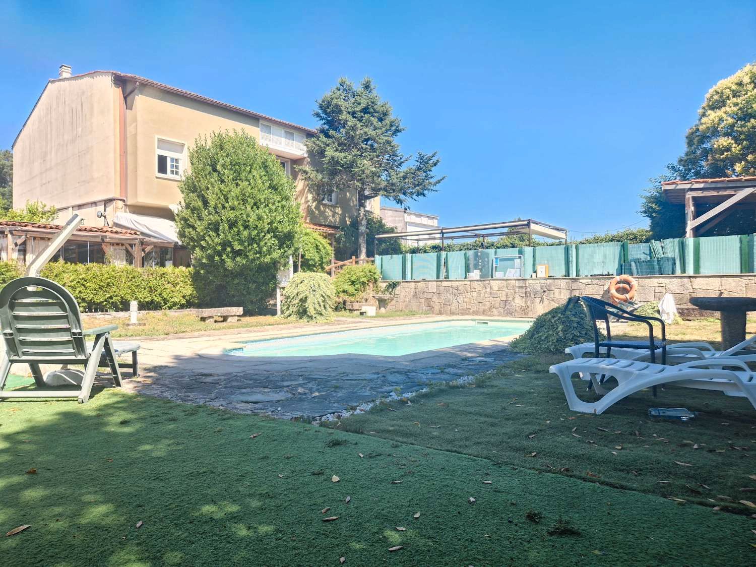 Swimming pool of Building for sale in Brión