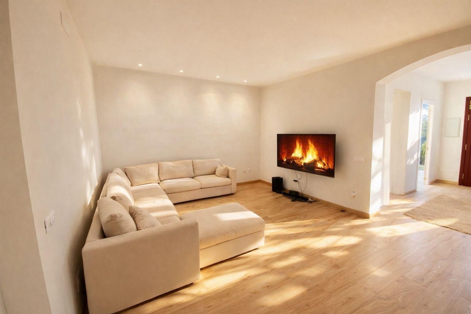 Sala de estar de Planta baja de alquiler en  Palma de Mallorca con Jardín privado, Parquet y Terraza