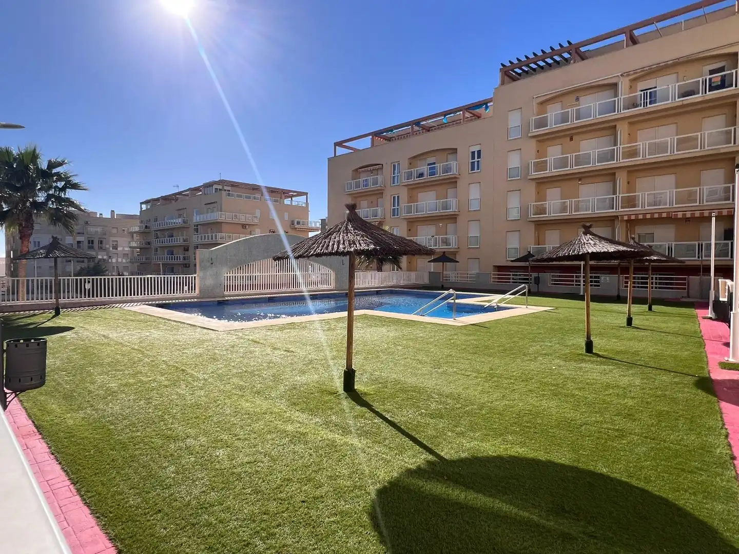 Swimming pool of Ground floor for rent in Manilva  with Community pool