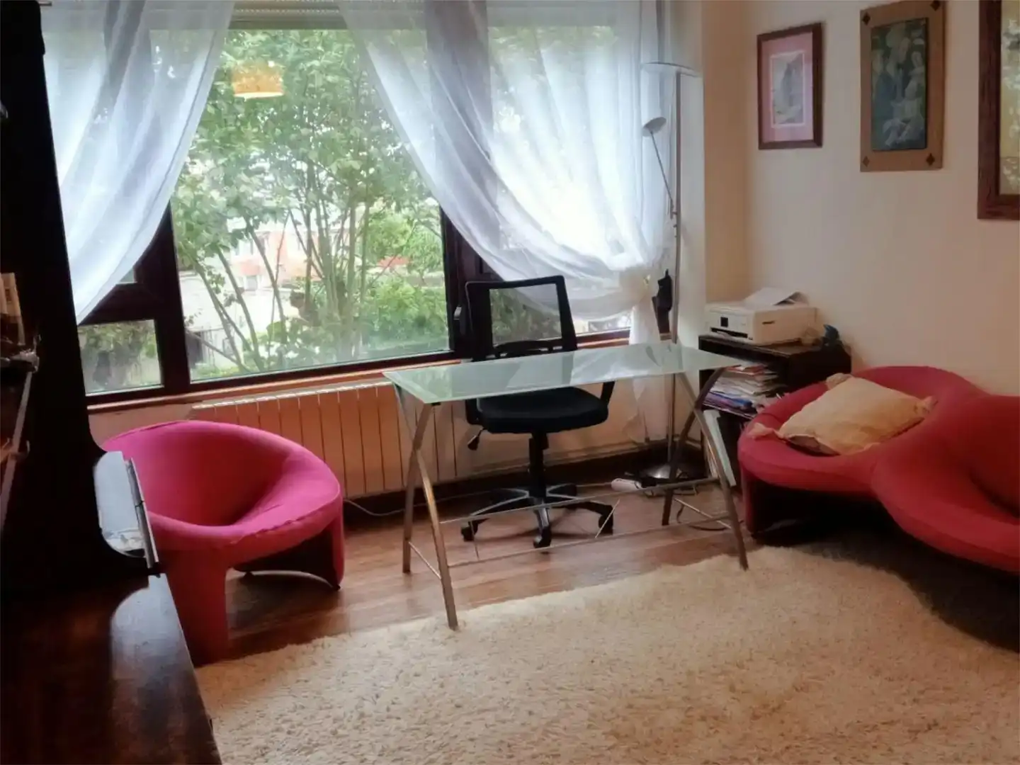 Sala d'estar de Pis en venda en Santander amb Jardí privat, Parquet i Piscina