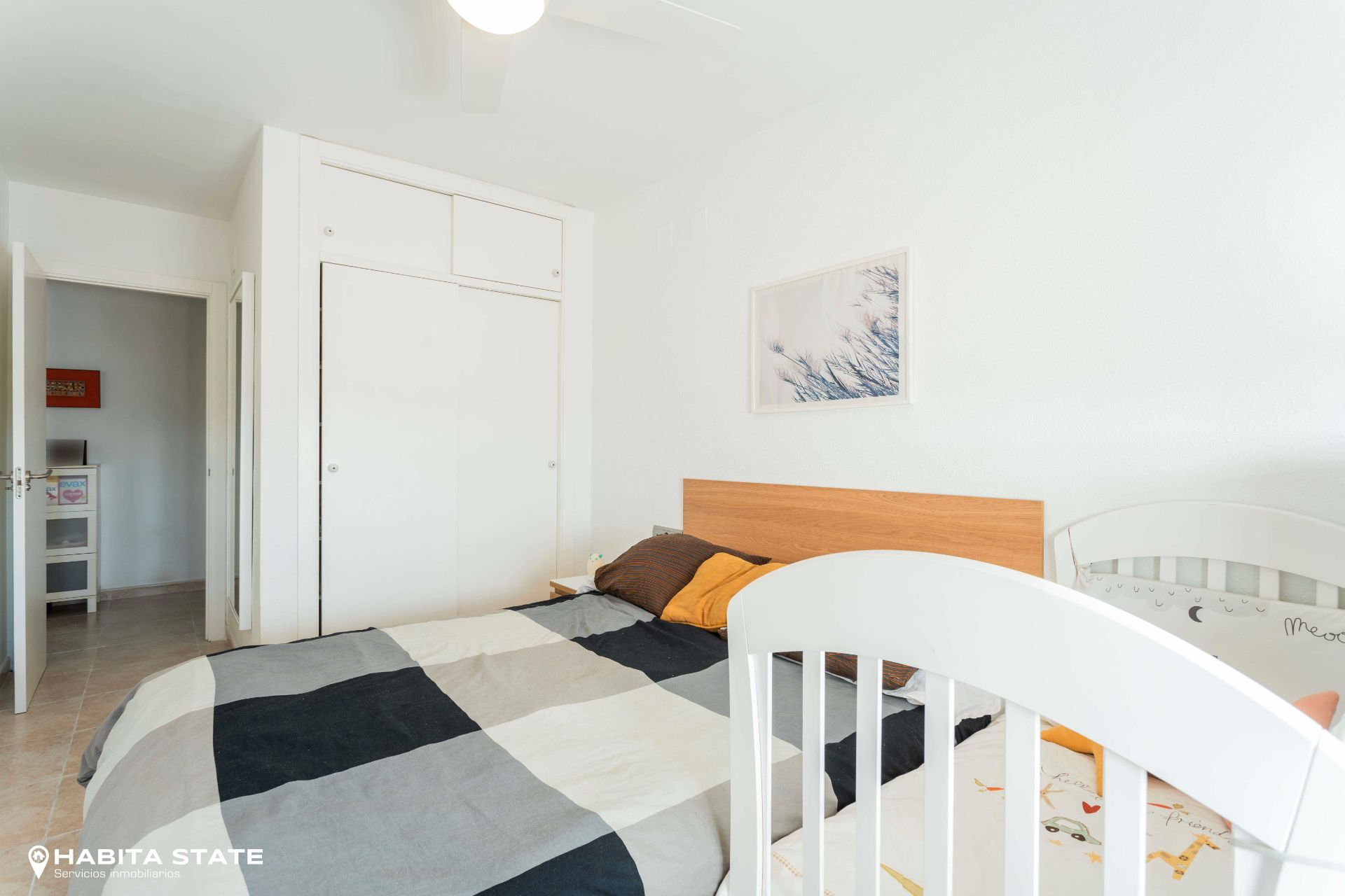 Bedroom of Flat for sale in  Almería Capital  with Air Conditioner, Private garden and Terrace