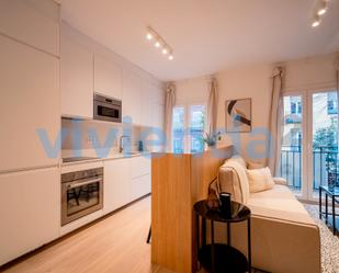 Kitchen of Flat to rent in  Madrid Capital  with Air Conditioner, Heating and Terrace