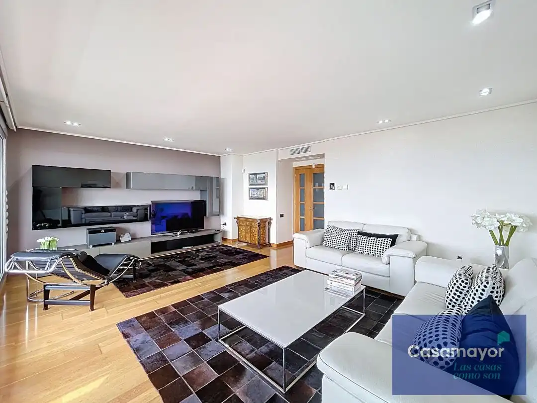 Sala d'estar de Àtic en venda en Alicante / Alacant amb Aire condicionat, Calefacció i Terrassa