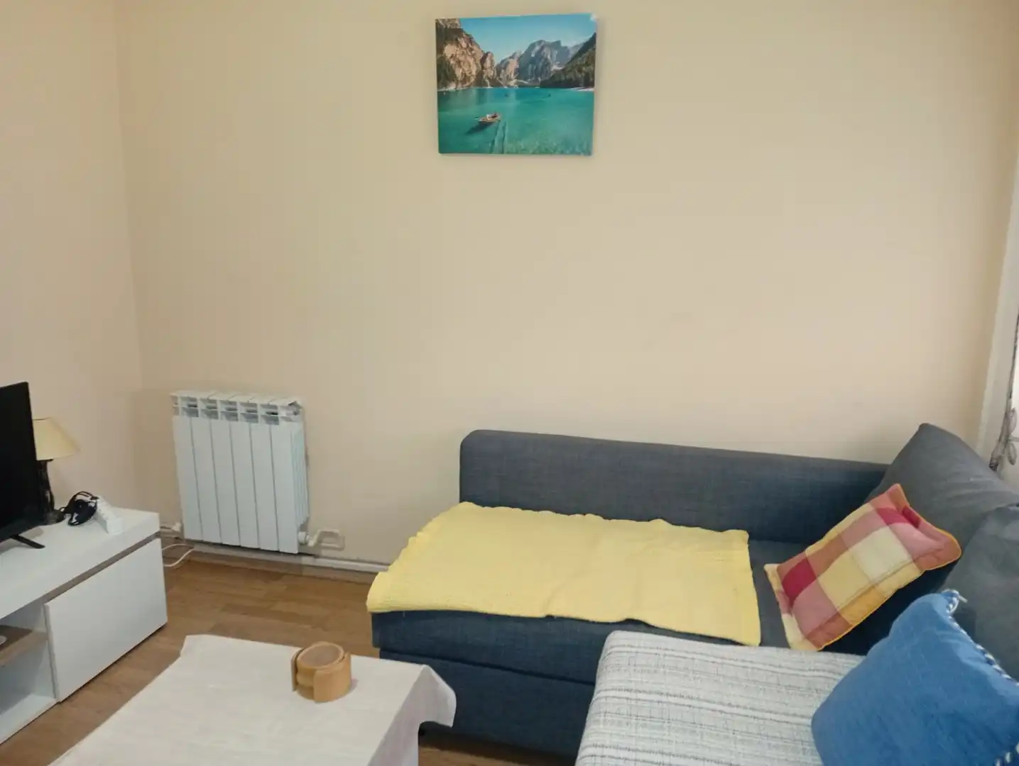 Sala de estar de Piso en venta en Gijón  con Calefacción, Parquet y Terraza