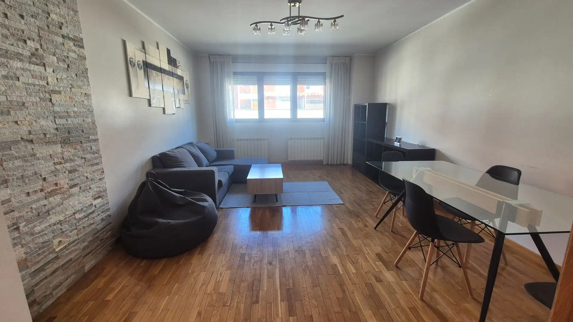 Living room of Flat for sale in Cistérniga  with Heating, Storage room and Furnished