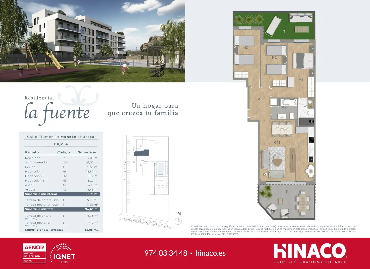 Planta baja en venta en Calle Río Flumen, 19, Monzón