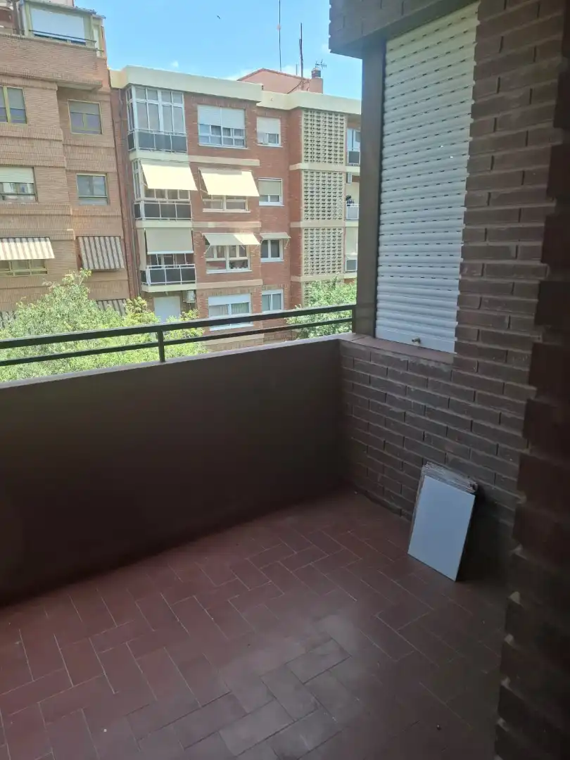 Terraza de Piso de alquiler en Albacete con Calefacción, Amueblado y Horno