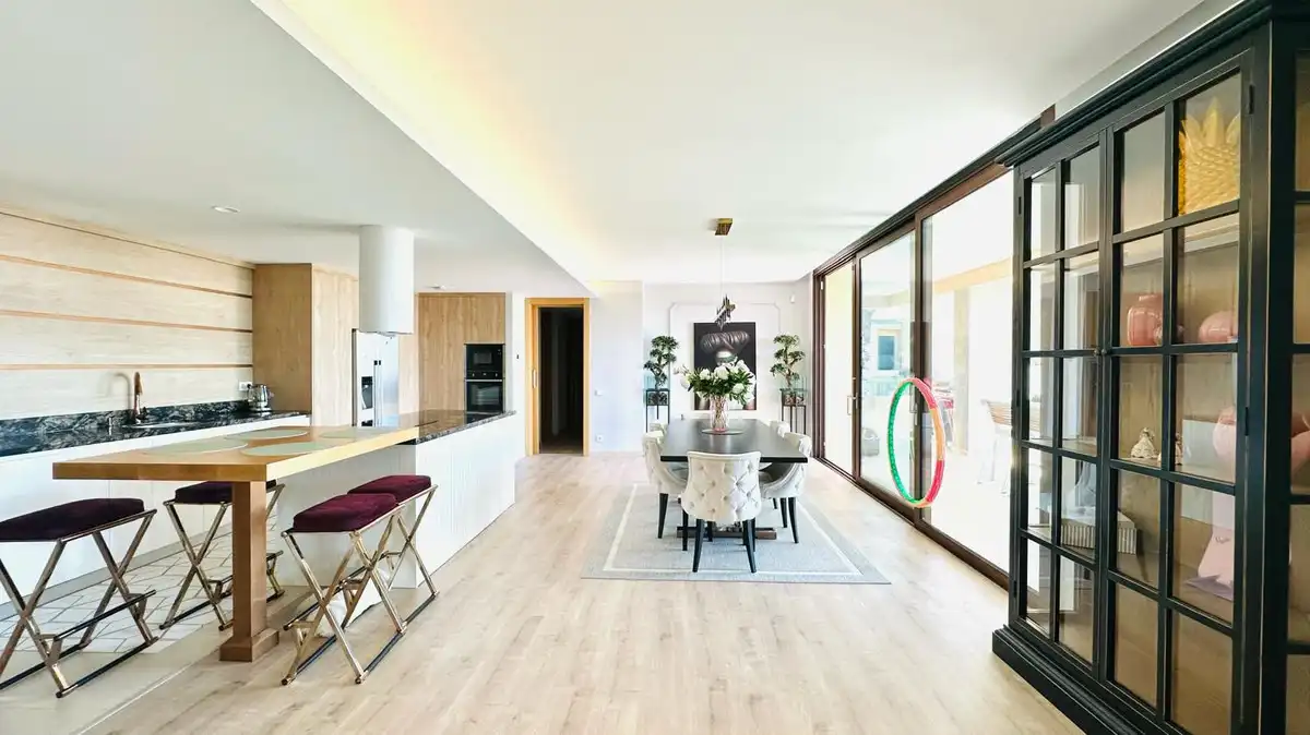 Dining room of Flat for sale in Mijas  with Air Conditioner, Terrace and Storage room