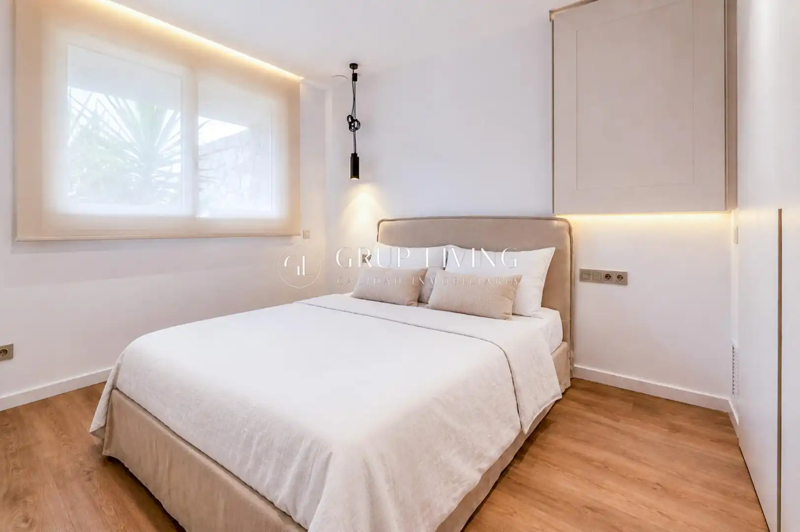 Schlafzimmer von Haus oder Chalet zur Miete in Sitges mit Klimaanlage, Heizung und Privatgarten