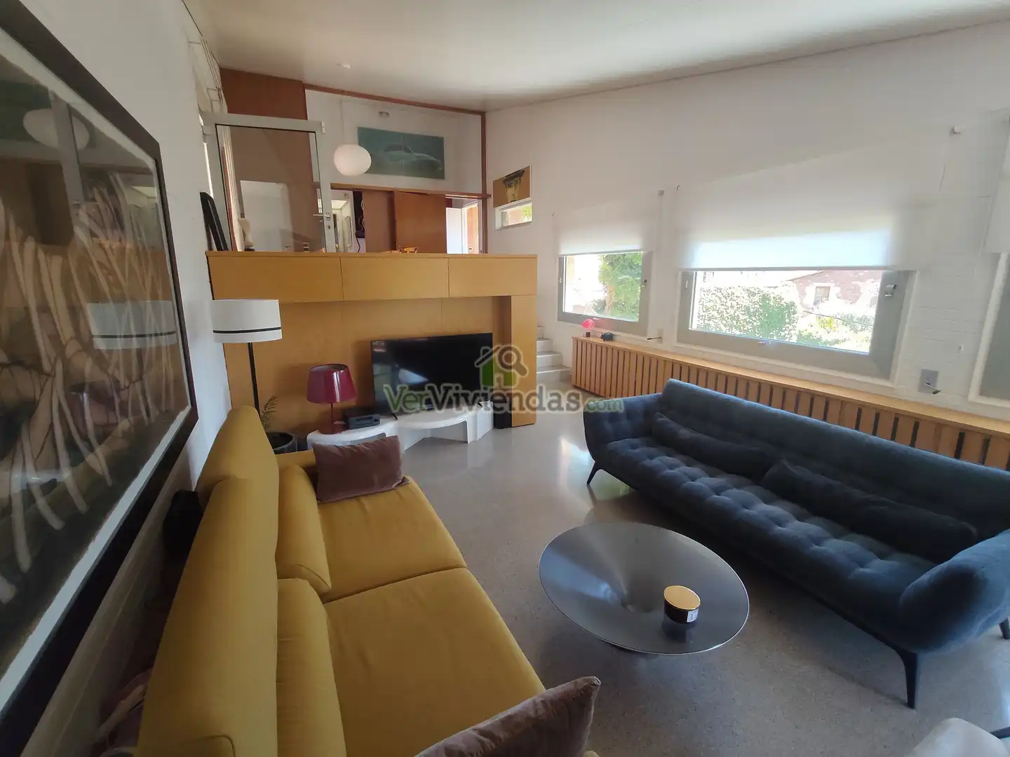 Sala d'estar de Casa o xalet en venda en Castellar del Vallès amb Calefacció, Jardí privat i Parquet