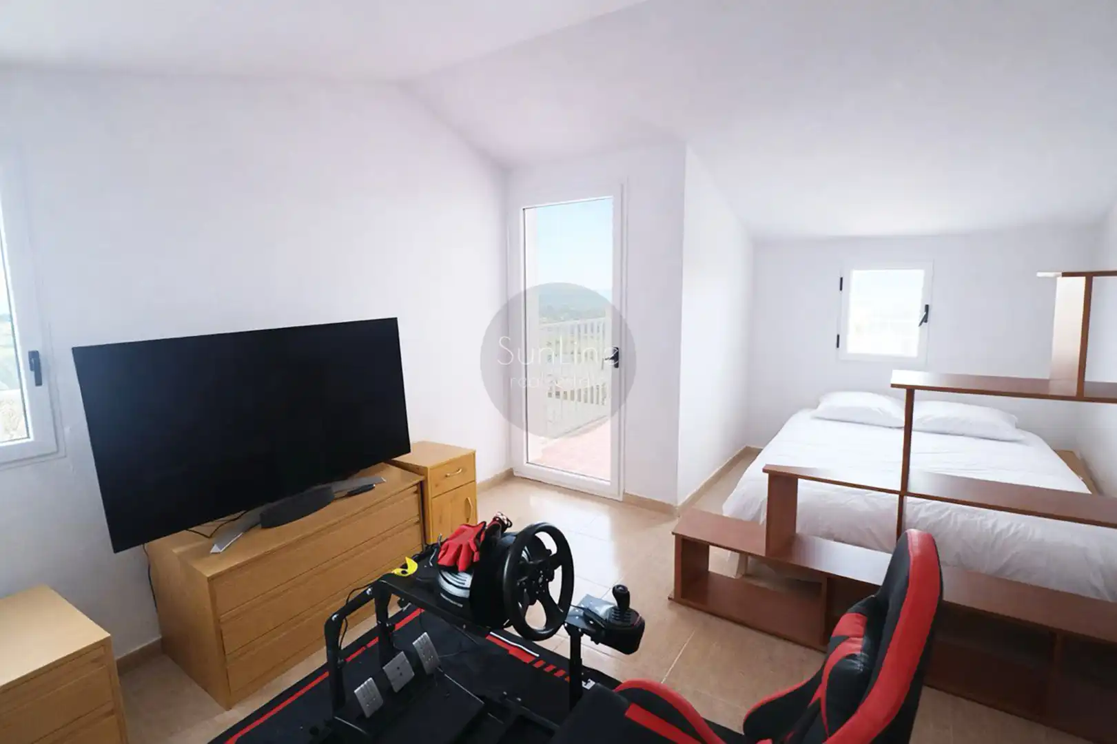 Bedroom of Houses for sale in La Pobla de Vallbona  with Air Conditioner, Private garden and Terrace