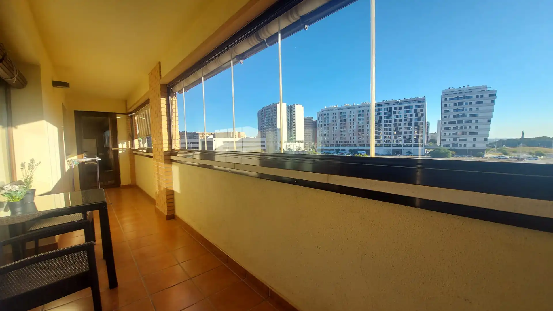 Balcony of Flat for rent in Málaga  with Air Conditioner, Parquet flooring and Terrace