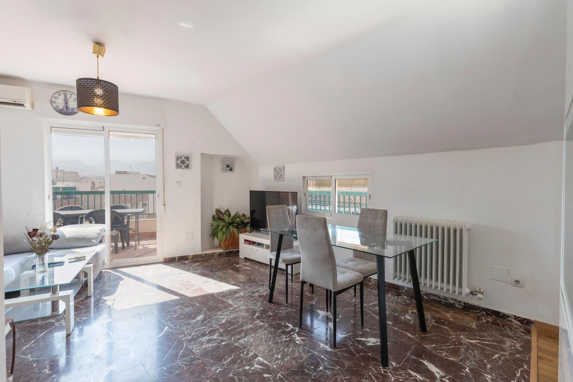 Dining room of Attic for sale in  Granada Capital  with Air Conditioner, Heating and Terrace
