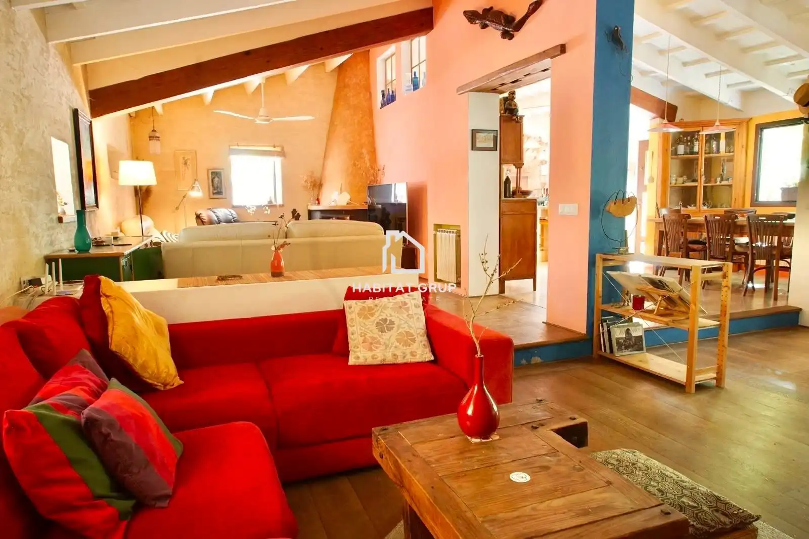 Sala de estar de Casa o chalet en venta en Maó - Mahón con Calefacción, Jardín privado y Terraza