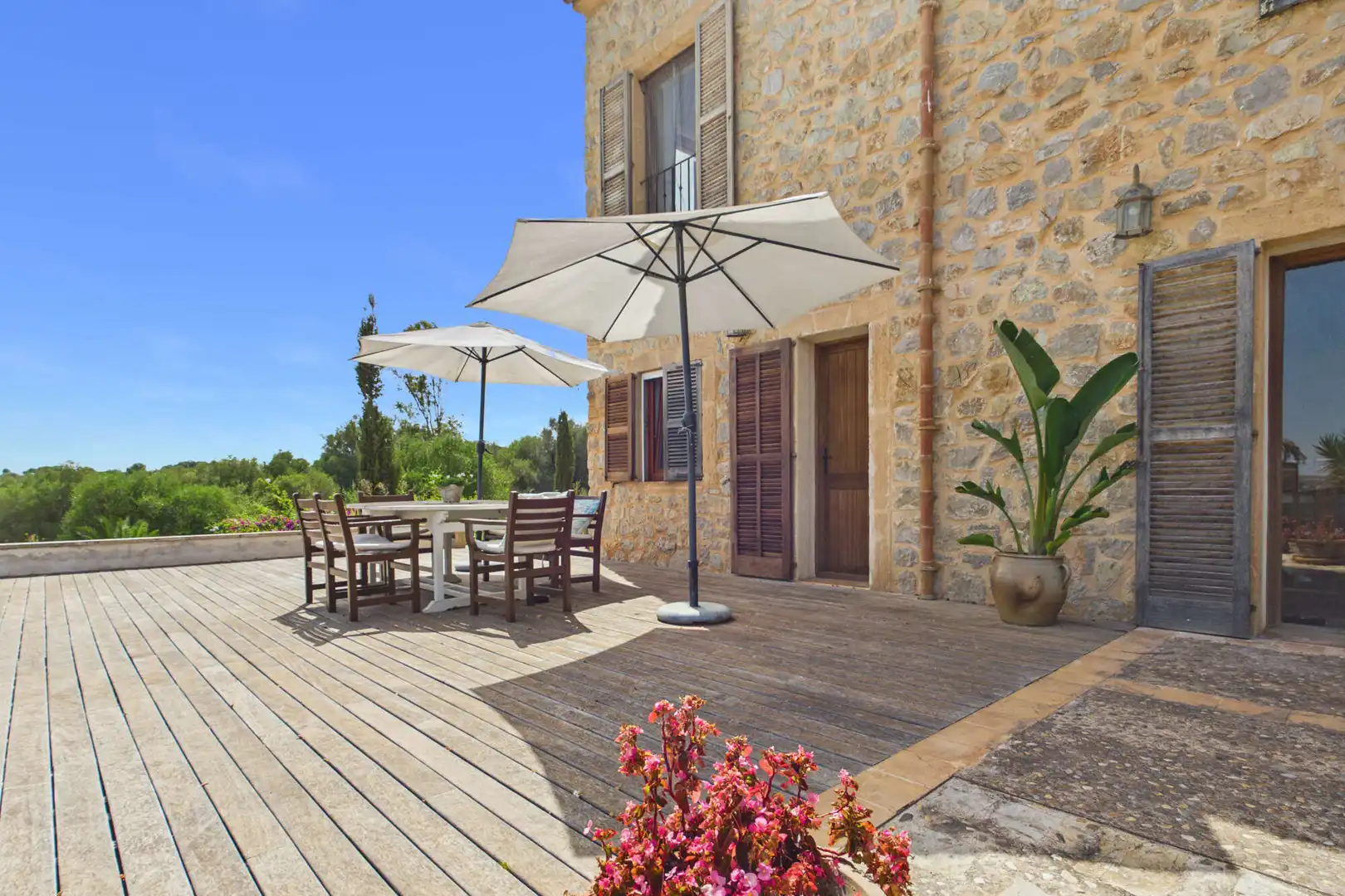 Terrassa de Finca rústica en venda en Sant Llorenç des Cardassar amb Aire condicionat, Terrassa i Moblat